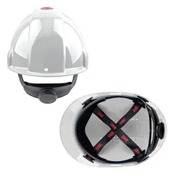 3M G3000 sa ventilacijom i točkićem šlem Boja: Bela