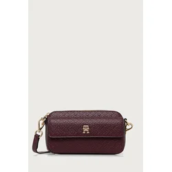 Tommy Hilfiger Ročna torba Th Icon Camera Bag Mono AW0AW18922 Bordo rdeča