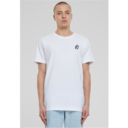 Mens T-shirt Dice Fire EMB white