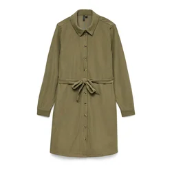 VERO MODA Dolga srajca VMELLY oliva