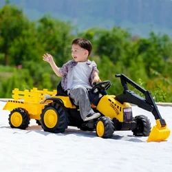 Traktor sa prikolicom i pokretnom kašikom Žuti ( 13692 )