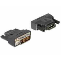 adapter DELOCK, DVI (M) na HDMI (Ž), LED