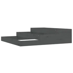 Sadilica siva 107x107x27 cm od masivne borovine
