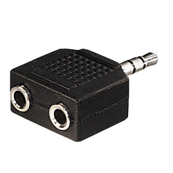 adapter-AUDIO JACK 3,5M - 2X3,5Ž STEREO