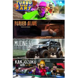 Turbo Dash Kart & Mudness Offroad & Buried Alive & Kanjozoku Game XBOX LIVE Key EUROPE