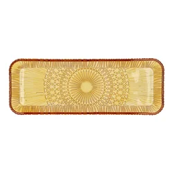Oranžen steklen servirni krožnik 14x38 cm Kusintha – Bitz
