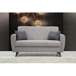 Atelier del Sofa Dvosed na razvlačenje Zaden 153x86x77cm Svetlosivi