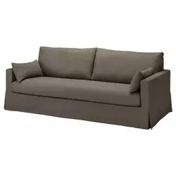 HYLTARP Navlaka za sofu trosed, Gransel siva-smeđa
