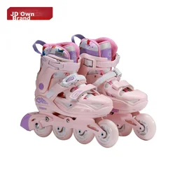 JD Original Roleri sa aluminijumskim ramom i blokadom točkova, Rozi