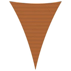 Vidaxl Sončno platno Oranžna in Rjava 5 x 7 x 7 m