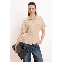 Trendyol Bluza temno siva