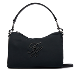 Tommy Hilfiger Ročna torba Th Elevated Nylon Mini Crossover AW0AW18623 Črna