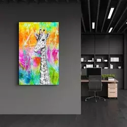 Wallity Dekorativna slika na kaljenom staklu, 46x72cm, Šarena