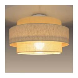 Stropna svetiljka BOHO 1xE27/60W/230V prečnika 40 cm krem/juta