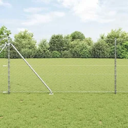 vidaXL Šestkotna Ograja 1.4x10 m Pocinkano Jeklo