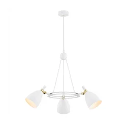 Argon 6148 - Luster na šipci CHARLOTTE 3xE27/15W/230V bela/zlatna