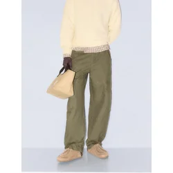 Pull&Bear Kargo hlače zelena