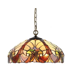 Prezent 1700 - Luster na lancu TIFFANY XX 2xE27/60W/230V, prečnik 40 cm