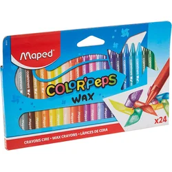shumee MAPED Colorpeps voščene barvice 24 barv