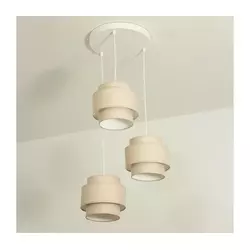 Brilagi - Luster na sajli RESNA 3xE27/60W/230V prečnika 45 cm bež