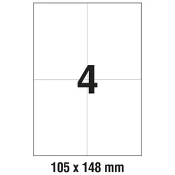 ETIKETE ILK 105X148MM PK100L ZWECKFORM 3483