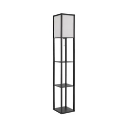 Globo 58611S - Podna lampa TABITHA 1xE27/60W/230V crna
