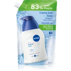 Nivea Creme Soft tekoče milo nadomestno polnilo (Refill) 500 ml