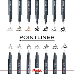 Pentel fineliner pointliner crni 0,05 ( p.s20p005 )