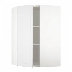 METOD Ugaoni zidni element s policama, bela/Stensund bela, 68x100 cm