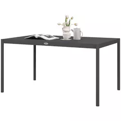 Homestar Vrtna jedilna miza 145x90x74 cm siva