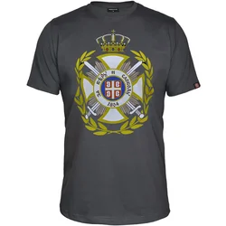 011Shop Muška majica kratkih rukava Karađorđeva zvezda, Tamnosiva