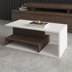 HANAH HOME Sto za dnevnu sobu Vera Mini White Walnut
