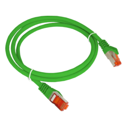 Patch kabel S/FTP kat 6A LSOH 0,5 m zelen ALANTEC