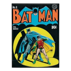 Batman metalni ingot naslovnica stripa, 90 mm, sa emajlom