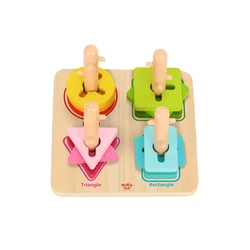 TOOKY TOY Geometrijski oblici i mini lavirint 4u1 set