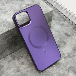 Maska COLOR METAL MagSafe za iPhone 13/ ljubičasta