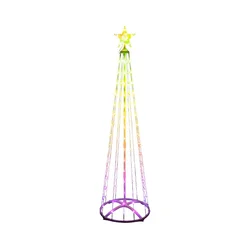 LED RGB spoljašnja božićna jelka 190xLED/230V 1,8 m IP44 + daljinski upravljač