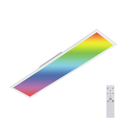 Brilo - LED RGBW prigušiva stropna svetiljka SLIM LED/40W/230V + daljinski upravljač