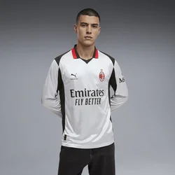 PUMA AC MILAN x SLAM JAM Long Sleeve Jersey Men, Clothing, Silver Mist, S