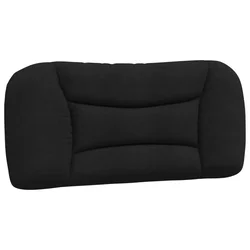 Vidaxl Blazina za vzglavje Hvar črna 90 cm blago