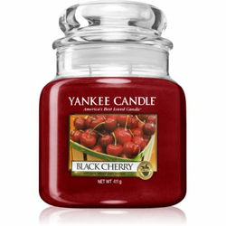 Yankee Candle Black Cherry dišeča sveča  411 g Classic srednja