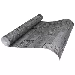 3D tapeta kamena Crna 10 x 0,53 m N woven tkanina