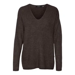 VERO MODA Pulover VMCREWLEFILE rjava