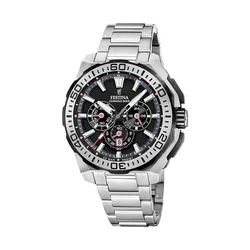 Festina Muški kvarcni sat Chrono Bike, Crno-srebrne boje