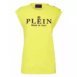 Philipp Plein Ženska majica kratkih rukava SABCWTK2347PJO002N-29, Žuta