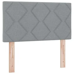 Vidaxl Vzglavje Svetlo siva 80 cm blago