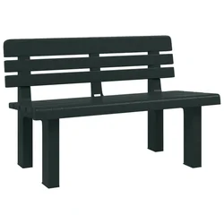 Vrtna klupa zelena 110 x 52 x 71 cm od polipropilena