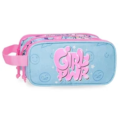 Movom Girl Power prazna pernica sa 3 pregrade - plava ( 30.747.41 )