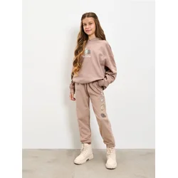 Sinsay - Jogger pantalone Pusheen The Cat - smeđesivo