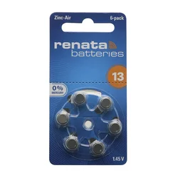 RENATA Baterija za slušni aparat Zinc Air dugmasta ZA13 6/1